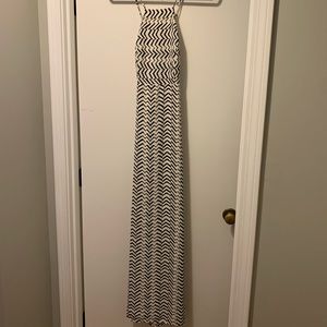 Open back silky maxi dress